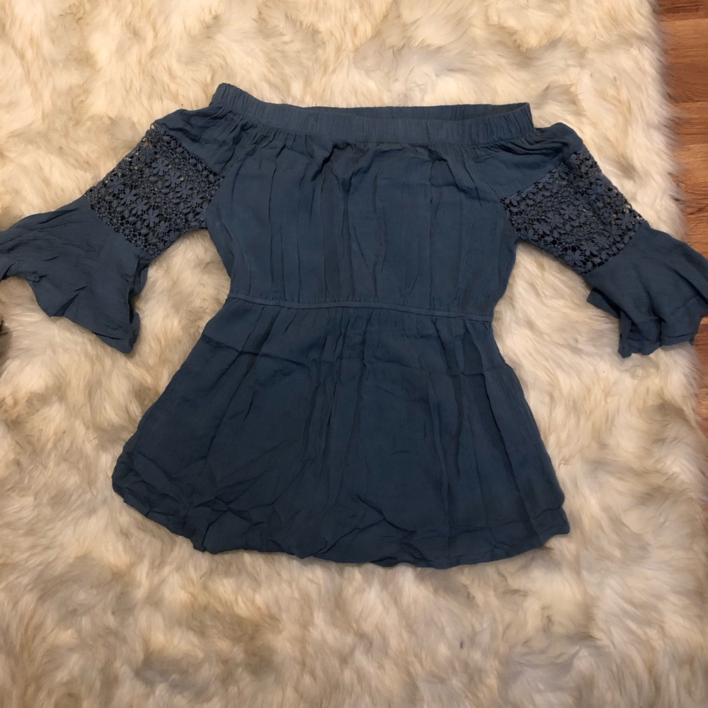 Blue female shirt